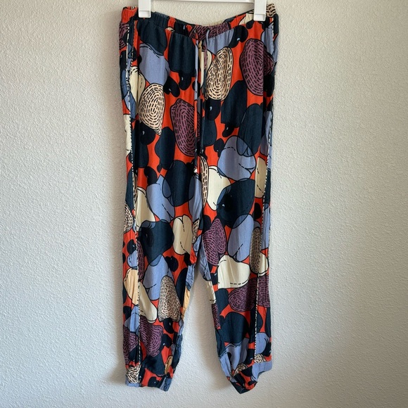 Farm Rio by Anthropologie Women's Large Printed Jellybean Joggers Boho Casual - Picture 2 of 16